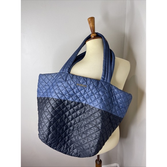 MZ Wallace  Medium Metro Tote in Blue Black - Picture 1 of 8
